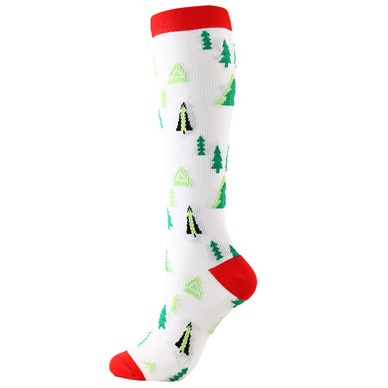 Chaussettes de compression montantes de Noël (6 paires) - image 4