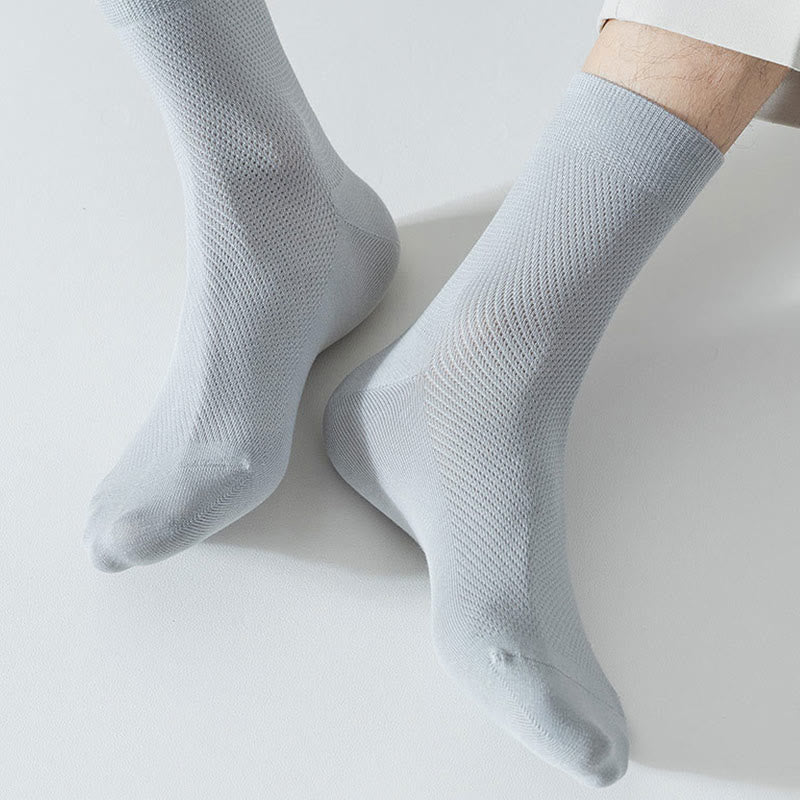 Chaussettes mi-mollet multicolores grande taille (5 paires)