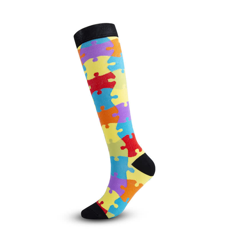 Chaussettes de compression colorées (4 paires)