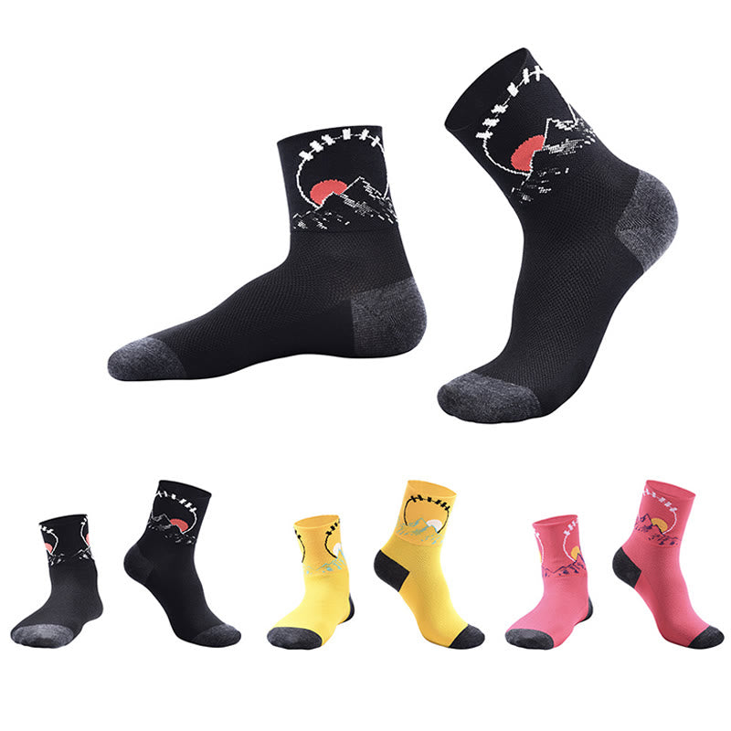 Chaussettes de cyclisme à motifs amusants
