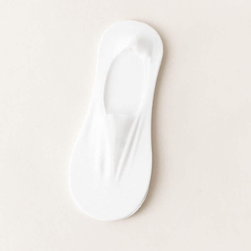 Chaussettes invisibles en soie glacée grande taille (5 paires)
