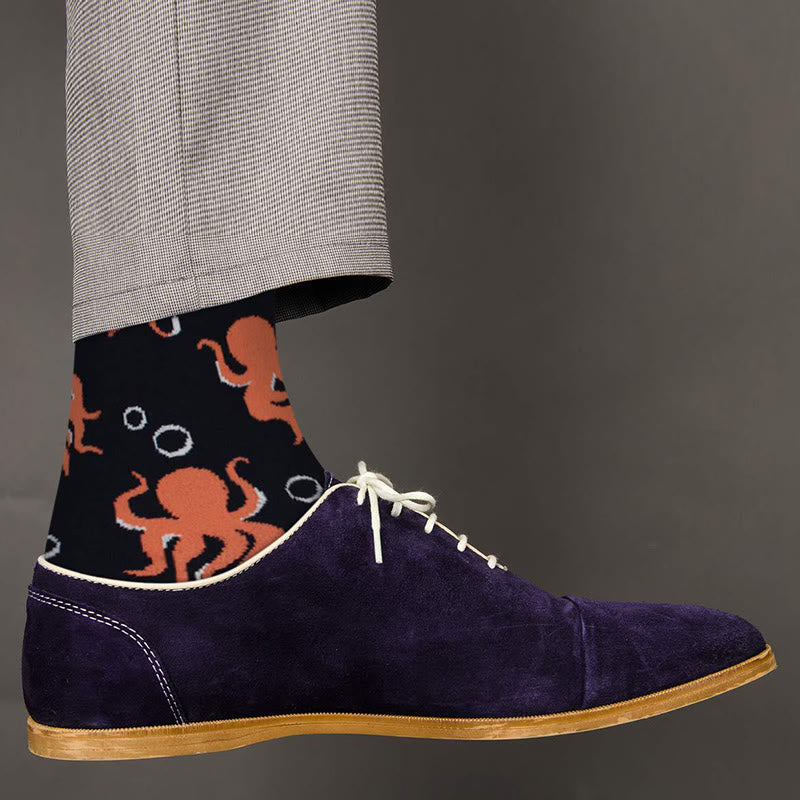 Chaussettes amusantes de la série Marine grande taille (5 paires) - image 4