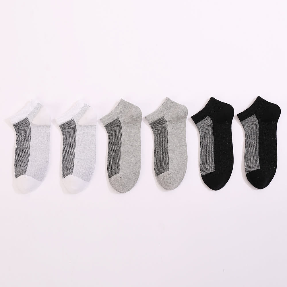 Chaussettes hautes à coutures colorées (3 paires)