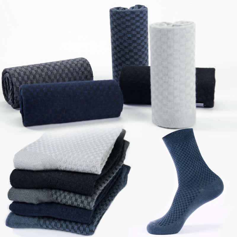 Chaussettes courtes en fibre de bambou grande taille (5 paires)