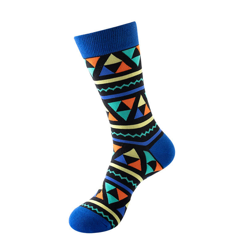 Chaussettes ras du cou à imprimé abstrait grande taille (5 paires)