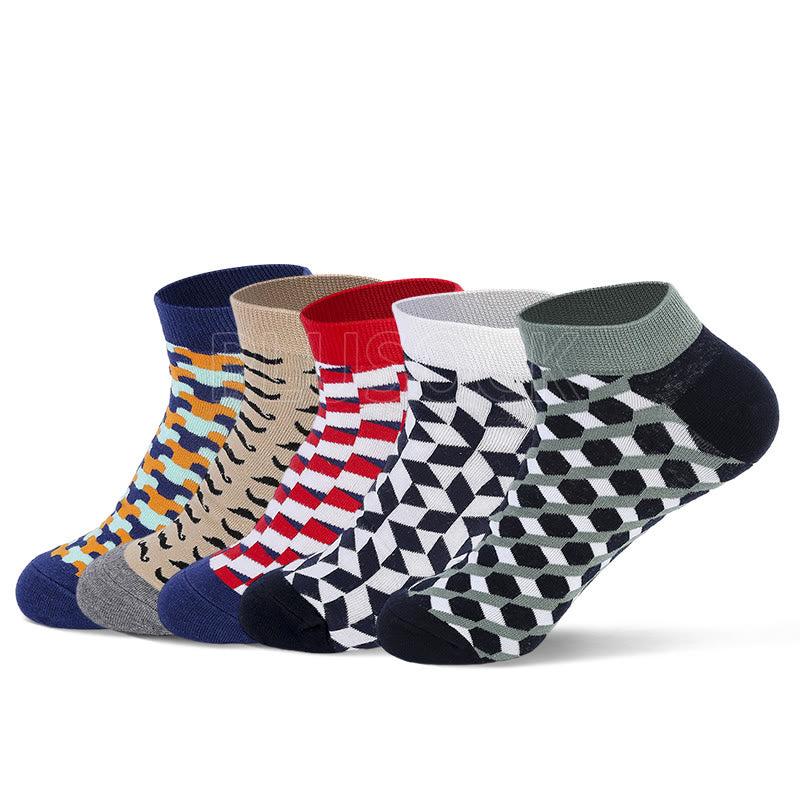 Chaussettes à motifs irréguliers grande taille (5 paires)