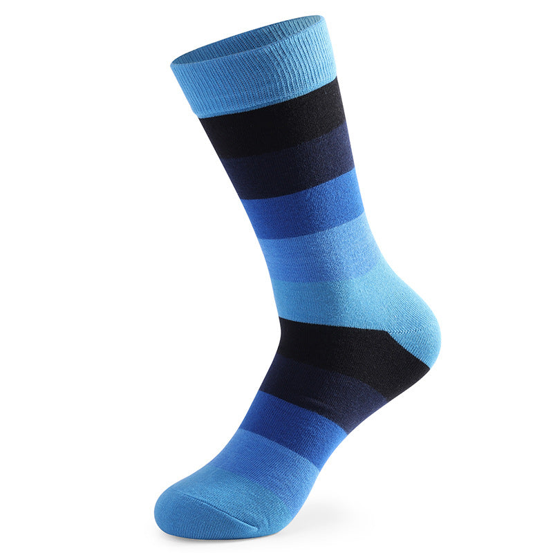 Chaussettes amusantes et colorées cousues (5 paires)