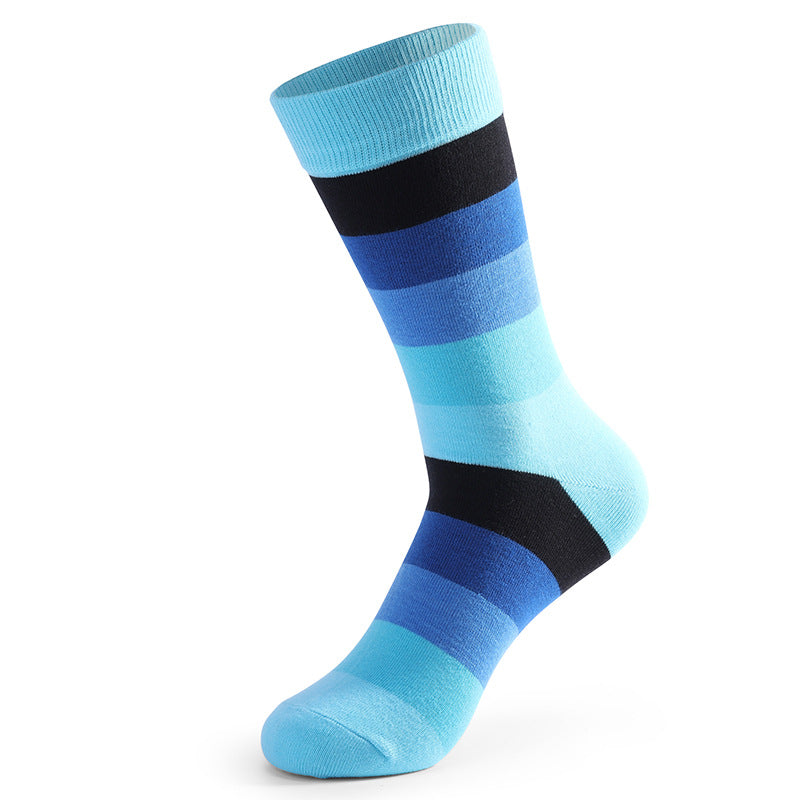 Chaussettes amusantes et colorées cousues (5 paires)