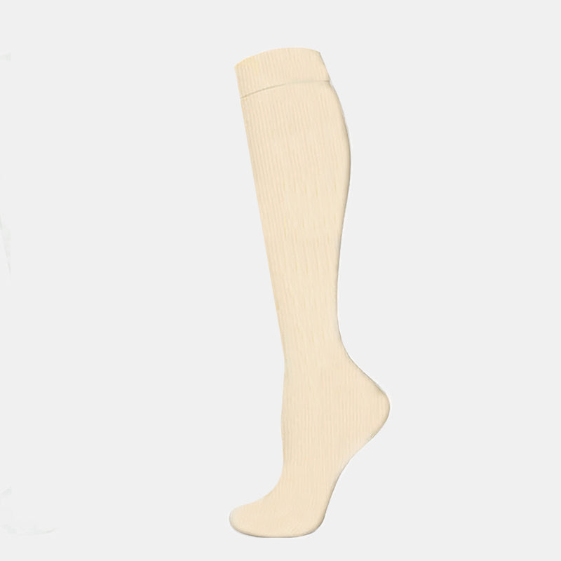 Chaussettes de compression de couleur claire (3 paires) - image 3