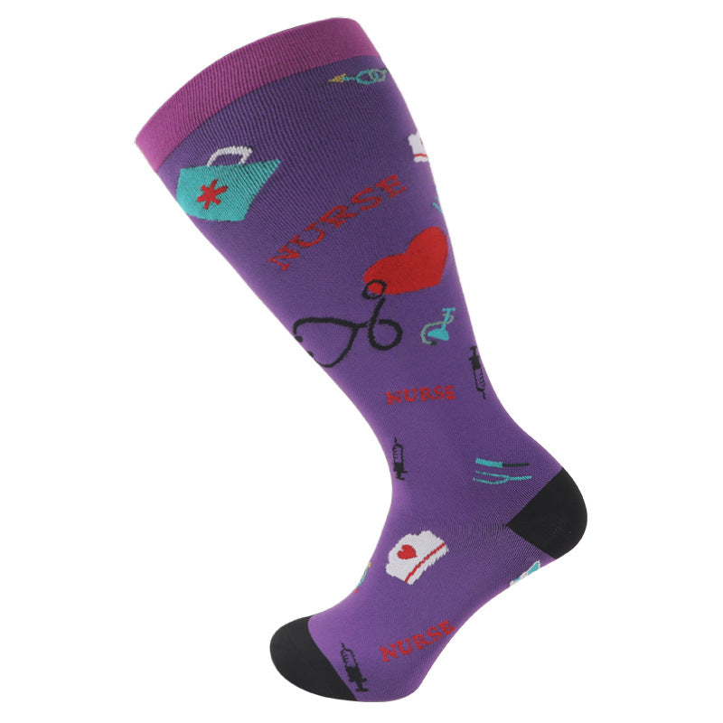 Chaussettes de compression élastiques en forme de cœur grande taille (3 paires)