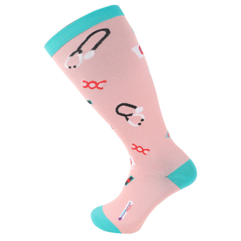 Chaussettes de compression élastiques en forme de cœur grande taille (3 paires)