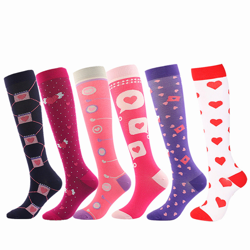 Chaussettes de compression Heart Love (6 paires)