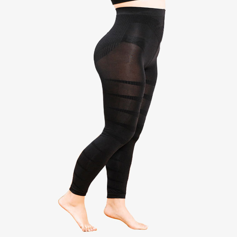 Collants de compression sans pieds en spirale grande taille (3 paires) - image 9