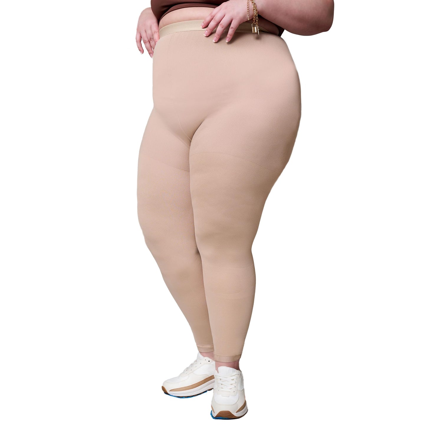 Collants de compression médicaux sans pieds grande taille (20-30 mmHg) - image 3
