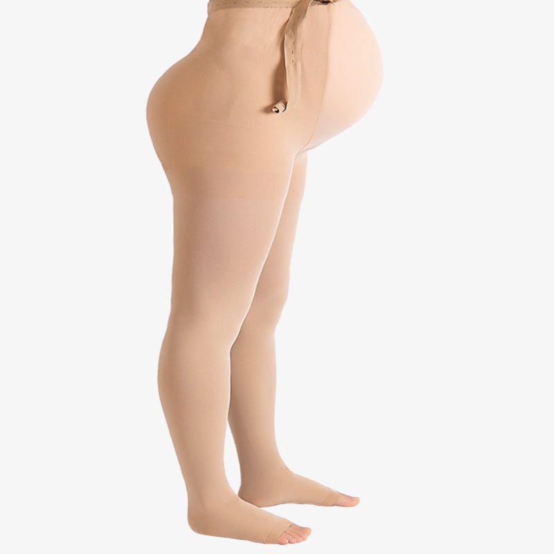 Collants de contention médicaux sans pieds pour femmes enceintes, grande taille (15-20 mmHg) - image 9