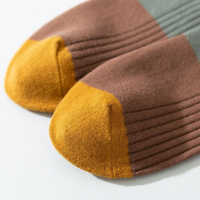 Chaussettes courtes contrastées grande taille (5 paires)