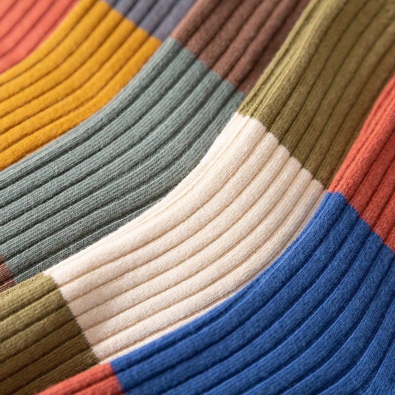 Chaussettes courtes contrastées grande taille (5 paires)
