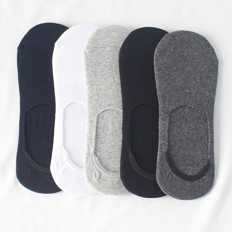 Chaussettes invisibles absorbantes de transpiration grande taille (10 paires)