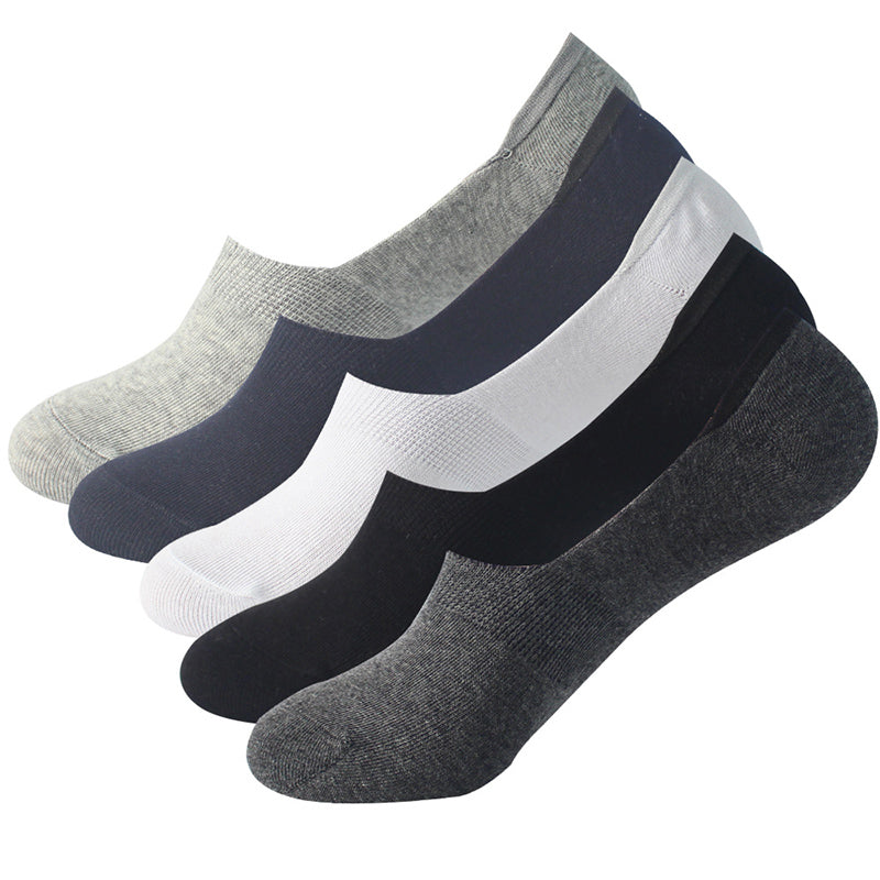 Chaussettes invisibles absorbantes de transpiration grande taille (10 paires)