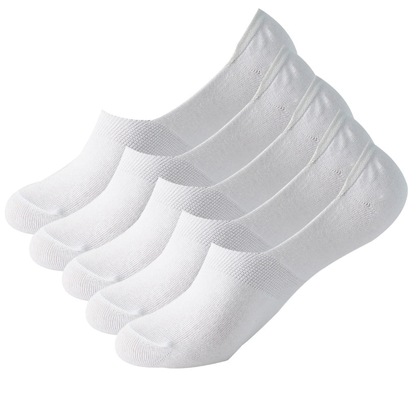 Chaussettes invisibles absorbantes de transpiration grande taille (10 paires)
