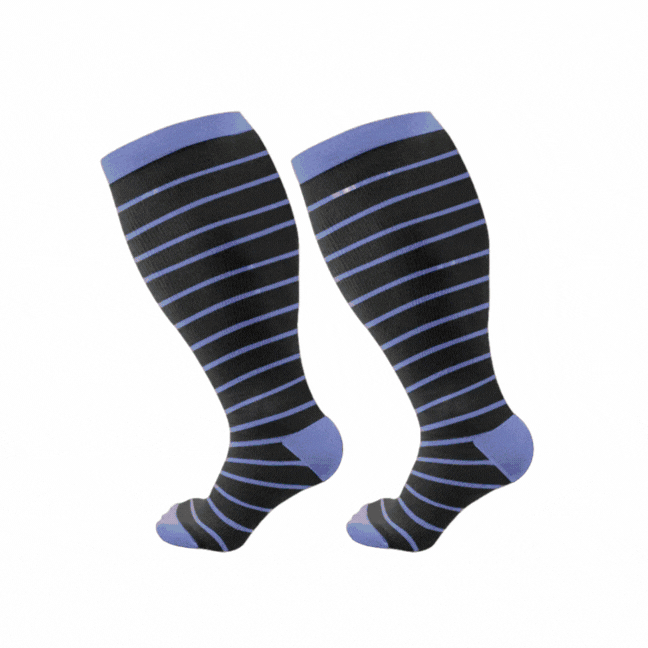 Chaussettes de compression grande taille (boîte mystère) (5 paires)