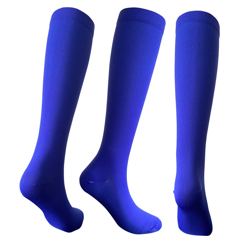 Chaussettes de compression de sport de couleur unie (3 paires)