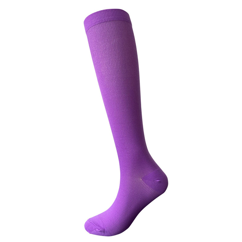 Chaussettes de compression de sport de couleur unie (3 paires)