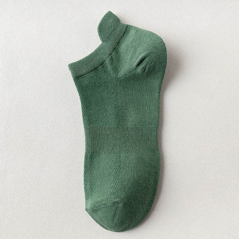 Chaussettes montantes en maille quatre saisons (10 paires) - Vert - EU36-38 (US3-5) - image 13