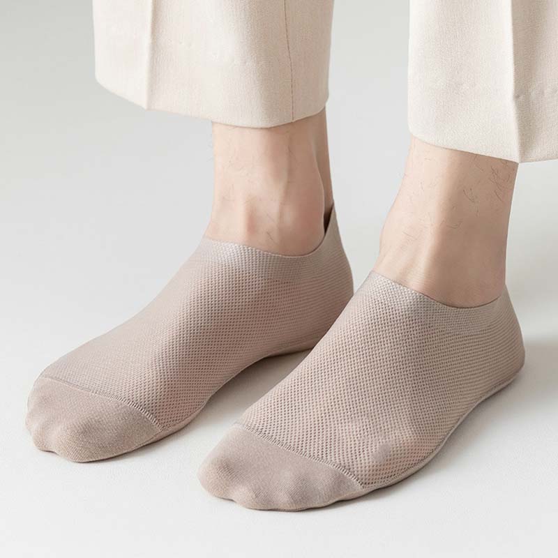 Chaussettes respirantes en soie glacée grande taille (3 paires)