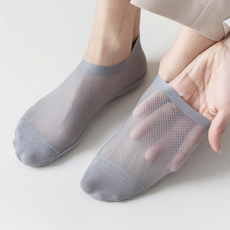 Chaussettes respirantes en soie glacée grande taille (3 paires)