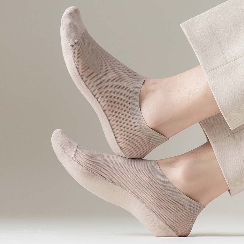 Chaussettes respirantes en soie glacée grande taille (3 paires)