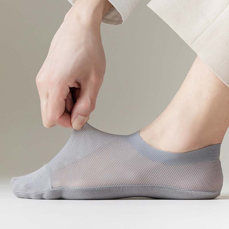 Chaussettes respirantes en soie glacée grande taille (3 paires)