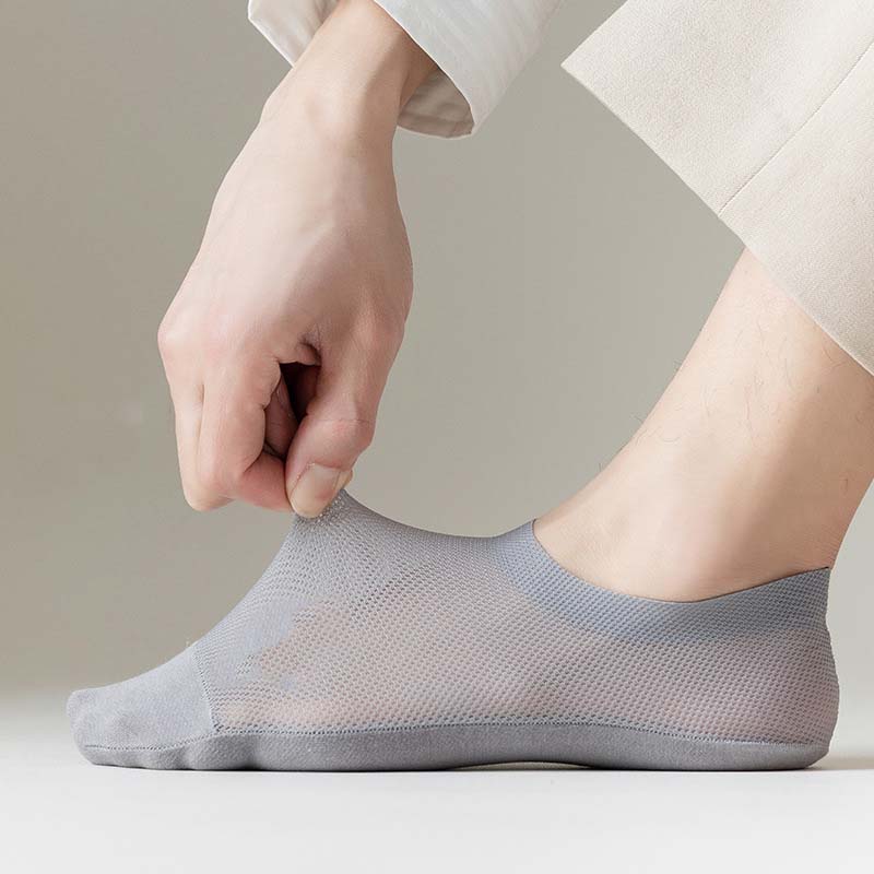 Chaussettes respirantes en soie glacée grande taille (3 paires)