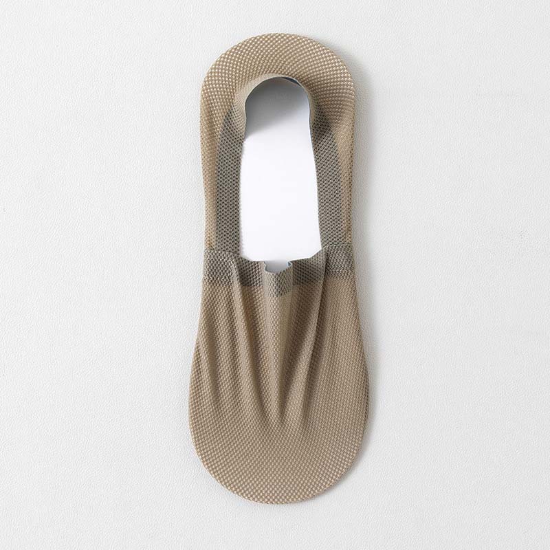Chaussettes invisibles classiques en maille grande taille (4 paires)
