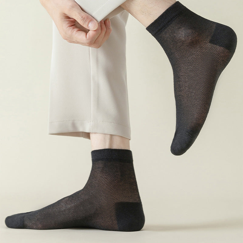 Chaussettes de sport respirantes en maille grande taille (7 paires)