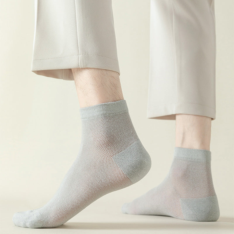 Chaussettes de sport respirantes en maille grande taille (7 paires)