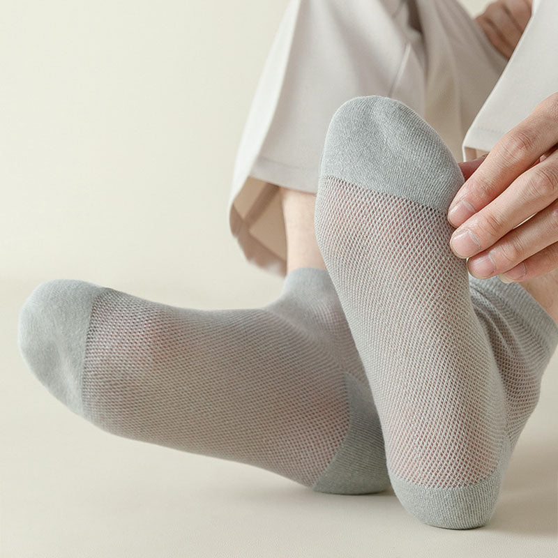 Chaussettes de sport respirantes en maille grande taille (7 paires)