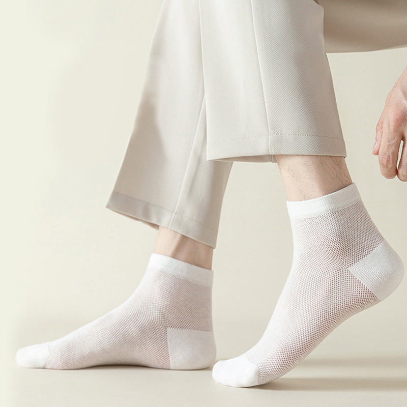 Chaussettes de sport respirantes en maille grande taille (7 paires)