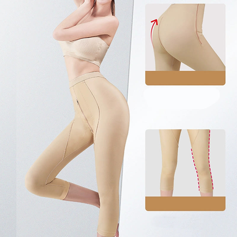 Pantalon de compression post-opératoire à fermeture éclair