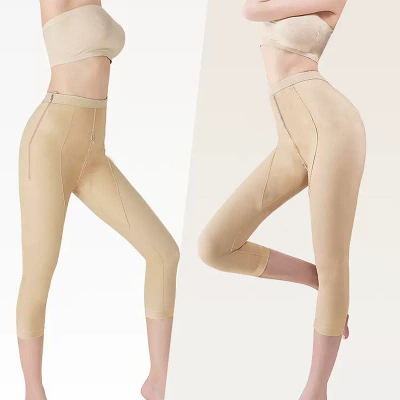 Pantalon de compression post-opératoire à fermeture éclair