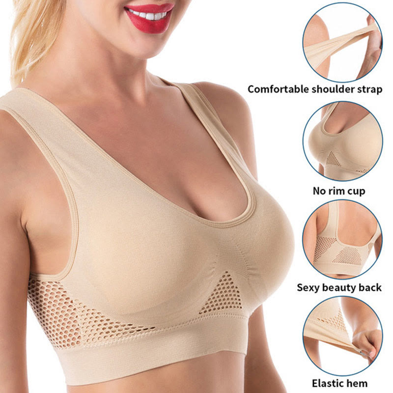 Soutiens-gorge de sport grande taille à découpes en maille (lot de 2)
