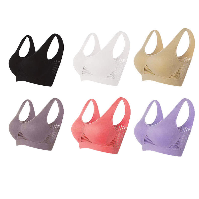 Soutiens-gorge de sport grande taille à découpes en maille (lot de 2)