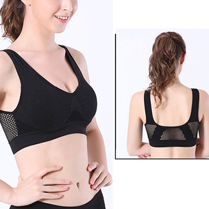 Soutiens-gorge de sport grande taille à découpes en maille (lot de 2)
