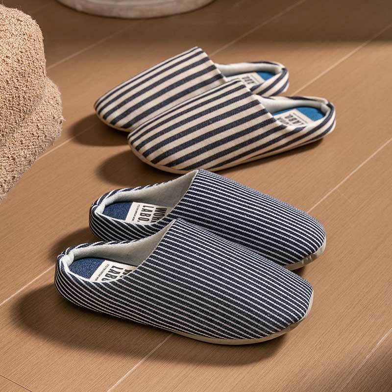 Chaussons rayés grande taille