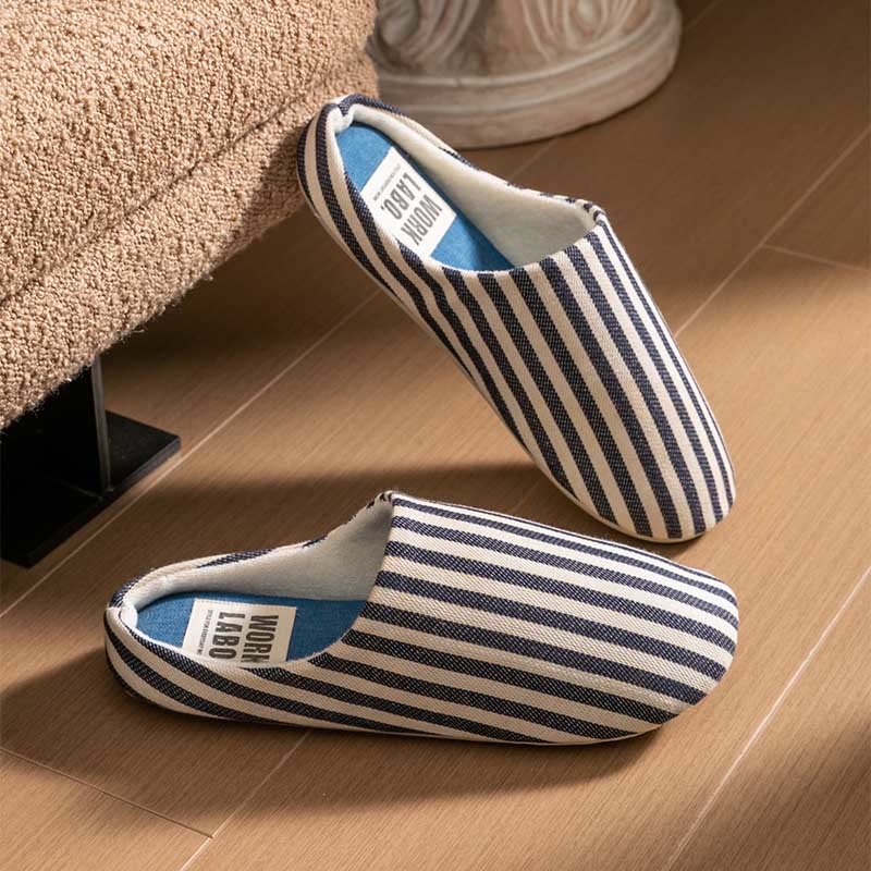 Chaussons rayés grande taille - Blanc - L - image 16