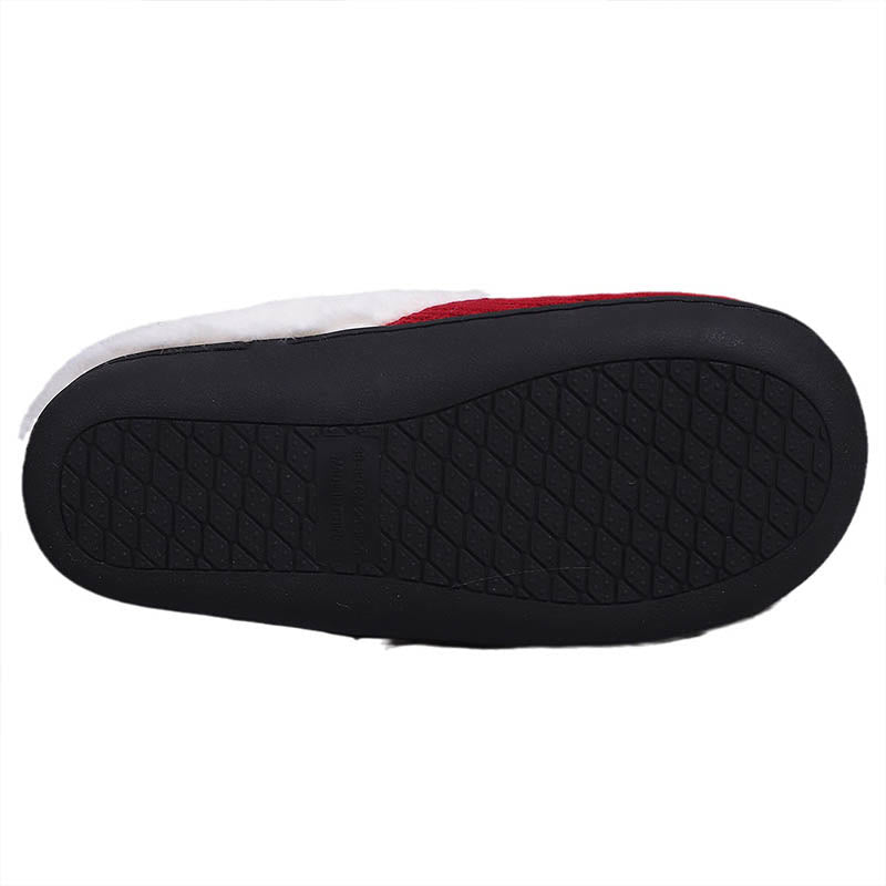 Chaussons en peluche à semelle souple grande taille