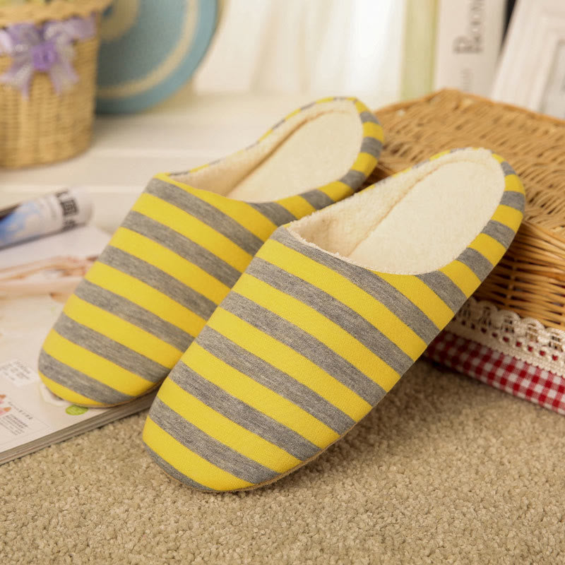 Chaussons à rayures colorblock grande taille (3 paires)
