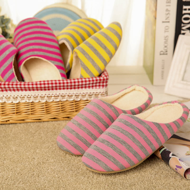 Chaussons à rayures colorblock grande taille (3 paires)