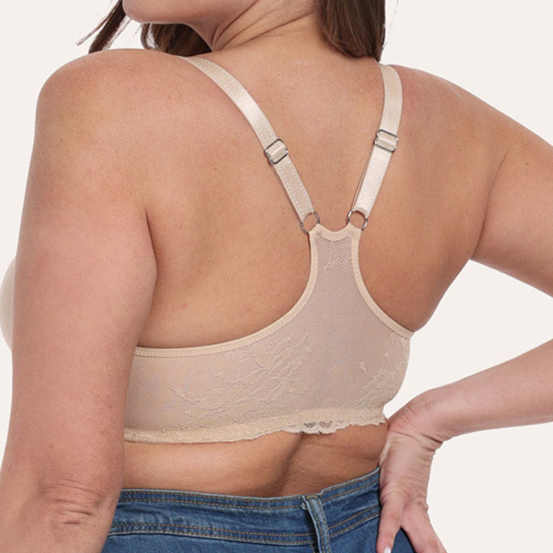 Soutiens-gorge grande taille à couverture complète avec boucle sur le devant