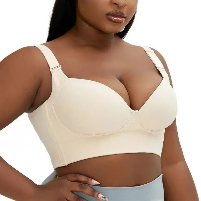Soutiens-gorge grande taille à décolleté en V profond et à couverture complète